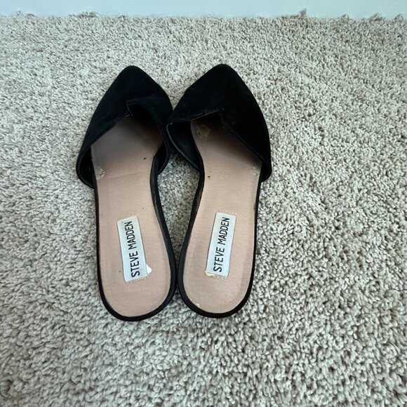 Steve Madden black pointed toe flats 9 - Picture 3 of 6